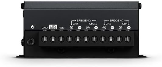 SounDigital 400X4 Car & Motorcycles Full Range Amplifier 4 Channels 400 Watts RMS 4 Ohm - Compact Size - Professional Super Sound Quality