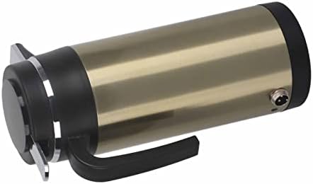EVGATSAUTO Electric In-car Kettle, 1000ML 12V/24V Stainless Steel Electric In-car Kettle Travel Thermoses Heating Water Bottle (24V)