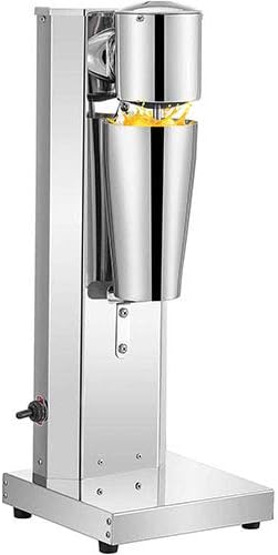 VEVOR Milkshaker Kit, Stainless Steel Electric Milkshake Maker, 180W Drink Blender, Single Head Classic Milkshaking Maker with 800ml Cup, Silver Milkshake Maker Machine, 2 Speed Adjustable