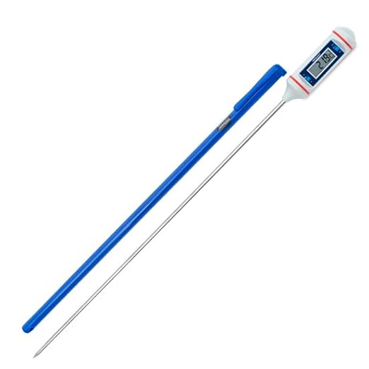 Traceable Digital Pocket Thermometer with Calibration, 302°F; 8" Long-Stem