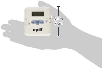 e-Pill 4 Alarm Pocket Pill Organizer and Medicine Pillbox with Pill Reminder - Vibrates and/or Beeps - Fits in Shirt Pocket