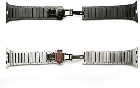 NewWays Titanium & Stainless Steel Link Bracelet for Apple Watch Band Ultra 3 2 1 Band 49mm Series11 10 46mm 42mm 45mm 44mm 41mm 40mm 38mm Series 3-11