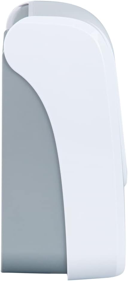 Restaurantware Clean Tek Professional 33 Ounce Manual Soap Dispenser 1 Wall-Mountable Soap Dispenser - For Gel Or Liquid Soap White Plastic Soap Dispenser Push Mechanism Transparent Tank