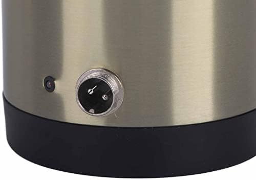 EVGATSAUTO Electric In-car Kettle, 1000ML 12V/24V Stainless Steel Electric In-car Kettle Travel Thermoses Heating Water Bottle (24V)
