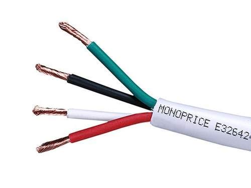 Monoprice 12 Gauge AWG CL2 Rated 2 Conductor Speaker Wire / Cable - 1000 Feet - White | Fire Safety In Wall Rated, Jacketed In PVC Material 99.9 Percent Oxygen-Free Pure Bare Copper - Access Series