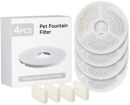 ARENTI Smart Cat Feeder & Water Fountain Bundle – 4L Automatic Pet Feeder with Camera + Hygienic Cat Fountain + 4PCS Replacement Filters
