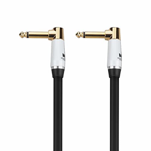 Monster Prolink Studio Pro 2000 Instrument Cable, 8 in Straight to Straight Guitar Cable Cord, 95% Copper Braided Shielding, Duraflex Jacket, 24k Gold Contact TS Connectors