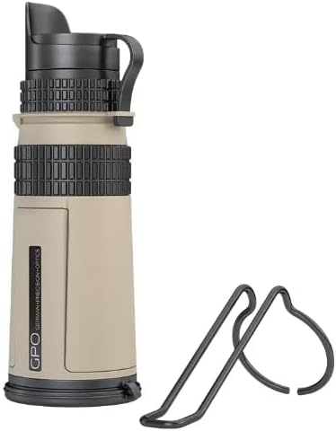 German Precision Optics TAC 10x42mm HD Monocular, Sand, TM100