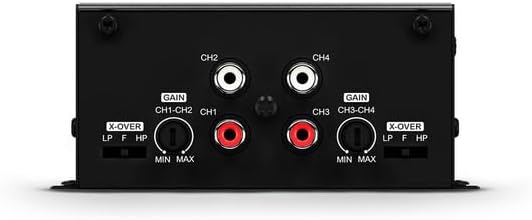 SounDigital 400X4 Car & Motorcycles Full Range Amplifier 4 Channels 400 Watts RMS 4 Ohm - Compact Size - Professional Super Sound Quality