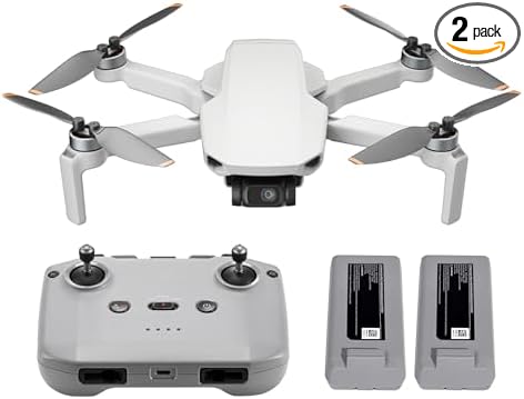 Specta Mini Drone Combo with 2 Batteries, 4K/30fps Video, 32800ft FPV Transmission, Easy to Fly, 3 Aixs Gimbal, 62-Min Flight, Under 249g Portable Drone for Beginners
