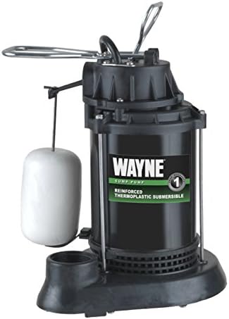 WAYNE SPF33-1/3 HP Epoxy Coated Steel and Thermoplastic Submersible Sump Pump - Up to 3,750 Gallons Per Hour - Long Lasting and Durable Construction