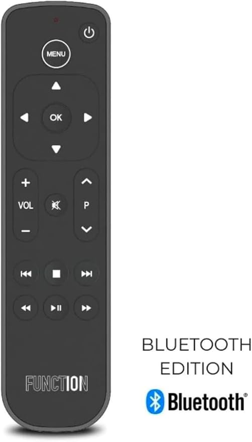 Function101 Button Remote for Apple TV (Bluetooth) - 5 Pack | Compatible with Apple TV 4K & HD | Non-Siri, No Voice Control | No Apple TV Line of Sight Required | 2 AAA Batteries Included