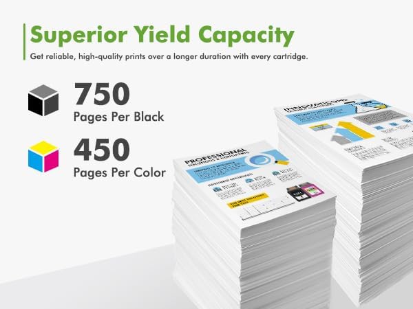 62 62XL Ink Cartridges Black and Color Combo Pack Envy 7640 5660 Replacement for HP 62 62XL Ink Envy 7645 5540 5740 5660 5740 OfficeJet 200 250 Printer High Yield Black Tri-Color 2-Pack