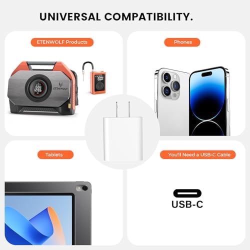 ETENWOLF AIR 3 Air Pump & USB C Charger