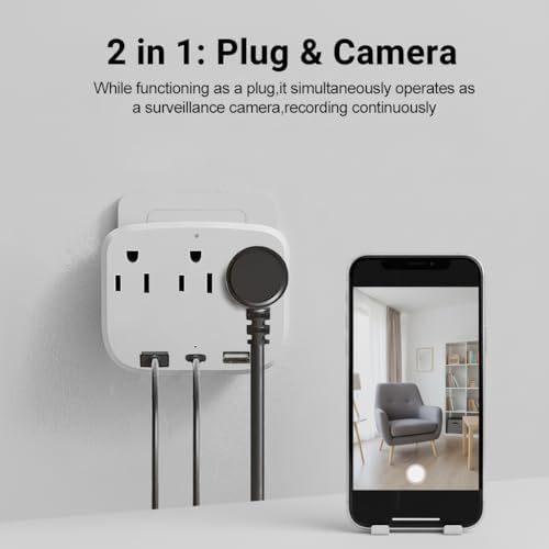 4K Smart Plug Security Camera +16GB Micro SDXC Card Bundle