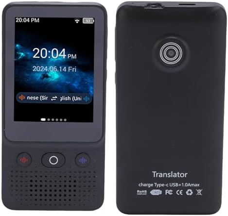 Sanpyl Language Translator Device, 2.8 Inch Touch Screen Portable Smart Voice Translator for Travel Business