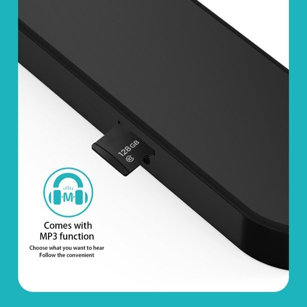 Bone Conduction Under Pillow Sleep Speaker, Ultra-Thin Bluetooth 5.3 Bedside Speaker, TF Card Slot, Auto-Off Timer, Private Audio for Side Sleepers & Light Sleepers (C807-White)