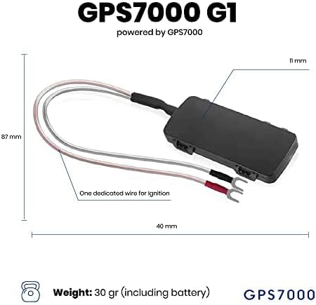 GPS7000 Hidden GPS Tracker for Vehicles, 6 Months Service Included, 4G Car GPS Tracker, Optional Subscription, Real-Time Mini Undetectable Vehicle GPS Tracker for Cars & Trucks
