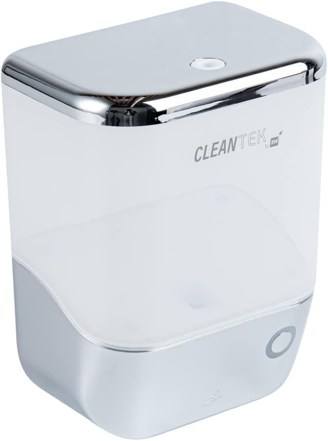 Restaurantware Clean Tek Professional 34 Ounce Automated Soap Dispenser 1 Touchless Wall-Mountable Soap Dispenser - With Security Key Silver Plastic Soap Dispenser Transparent For Liquid Soap