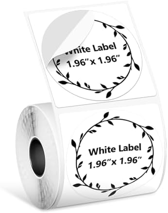 Phomemo M220 Label Maker & 1 Roll White Thermal Labels, 1.96" x 1.96"(50x50mm)