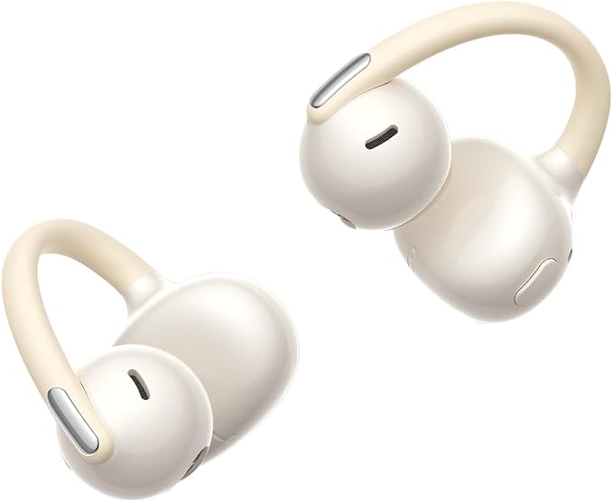 Baseus Bowie MC2 Air Open Ear Clip-on Earbuds, CloudComfort Air Cushions for Workout Running, 11mm Drivers Super Bass 2.0, IP67 Waterproof, 40H Playtime, Flexible Secure Fit Earbuds