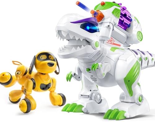 Ruko 18011 Smart Robot Dog Toy for Kids and 8809 Robot Dinosaur