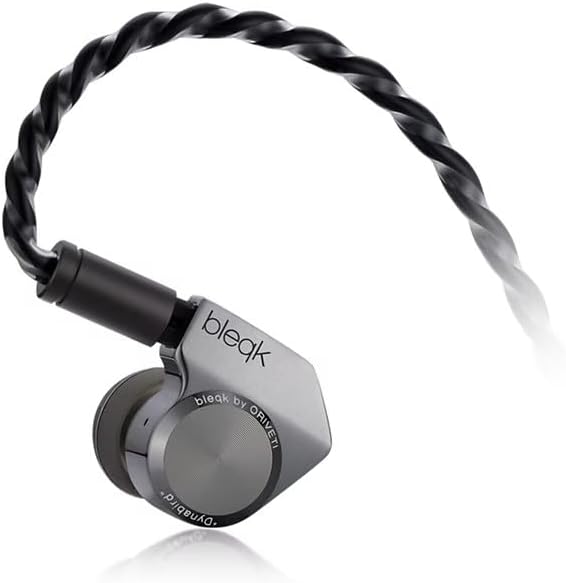 ORIVETI bleqk Dynabird Wired IEM Earbuds, 9.2mm Beryllium Dynamic Driver, Deep Bass HiFi in-Ear Monitors, Detachable 2-Pin Audiophile & Gaming Earphones
