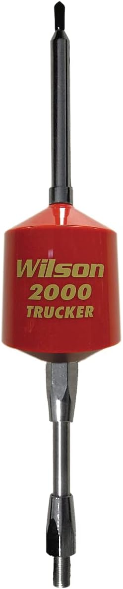 Wilson Antenna 305-493 T2000 Series Red Mobile CB Trucker Antenna with 5" Shaft, AM|FM Ready CB Radio Antenna
