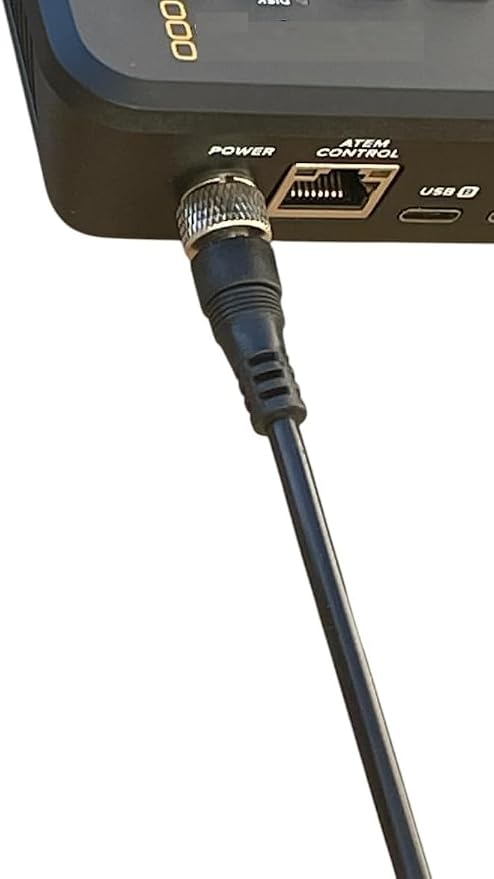 Locking Connector AC Adapter Power Supply Compatible with Blackmagic Design ATEM Mini Pro and ATEM Mini Pro ISO