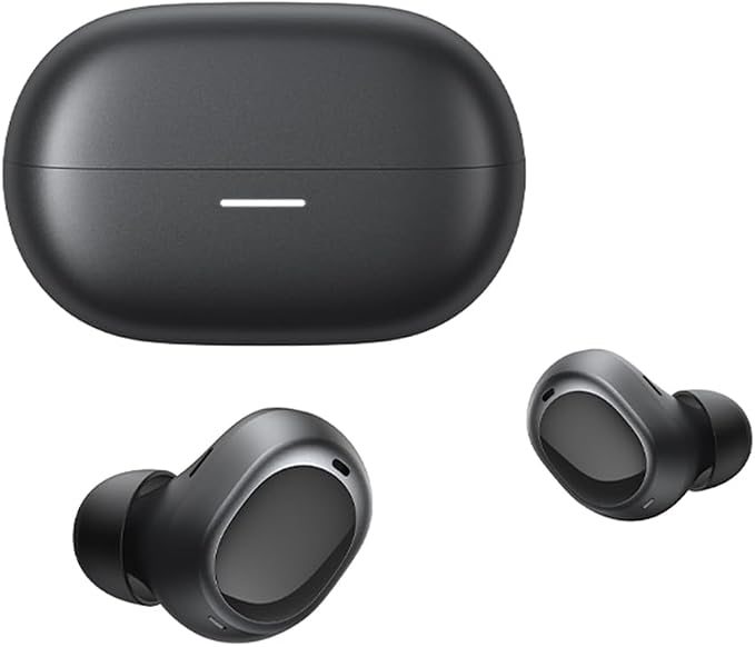QCY MeloBuds A30 Aadptive Active Noise Cancelling Wireless Earbuds, 8 Mics ENC Clear Call Ear Buds, 60dB ANC Hi-Res Audio Bluetooth 6.0 Headphones, Comfort Lightweight, IPX5 Waterproof Earphone