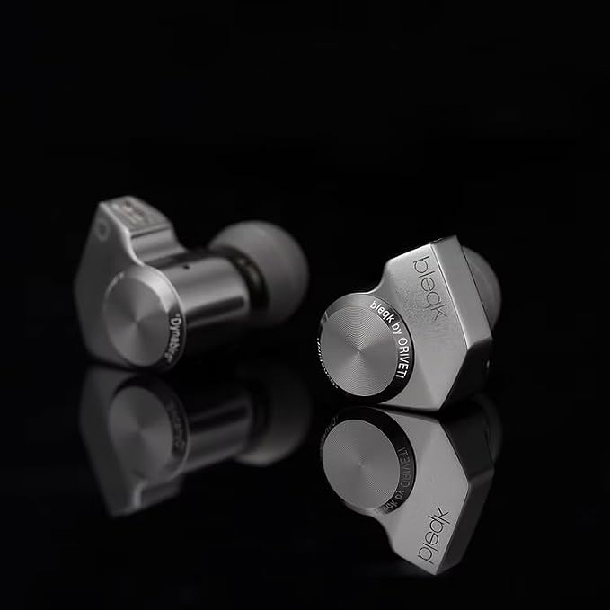 ORIVETI bleqk Dynabird Wired IEM Earbuds, 9.2mm Beryllium Dynamic Driver, Deep Bass HiFi in-Ear Monitors, Detachable 2-Pin Audiophile & Gaming Earphones