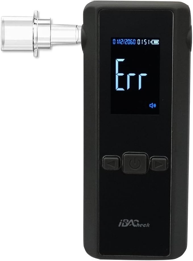 Breathalyzer | Rechargeable Portable Breath Alcohol Tester, Accuracy Breath Alcohol Detector 13x13mm Fuel Cell Sensor. Personal & Professional, User Friendly