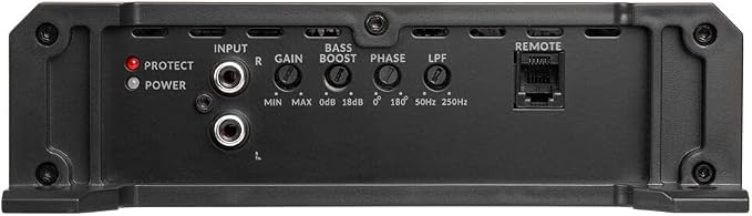 Belva BXD3K 3000W Peak BX-Series 1-Ohm Stable Class-D Monoblock Car Audio MOSFET Amplifier with Remote Subwoofer Level Control