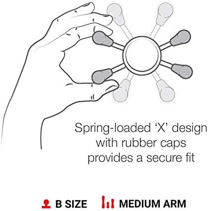 RAM MOUNTS X-Grip Small Phone Holder Mount with Medium Composite Double Socket Arm Compatible with RAM B Size 1" Ball Components RAP-HOL-UN7B-201U