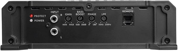 Belva BXD4K 4000W Peak BX-Series 1-Ohm Stable Class-D Monoblock Car Audio MOSFET Amplifier with Remote Subwoofer Level Control