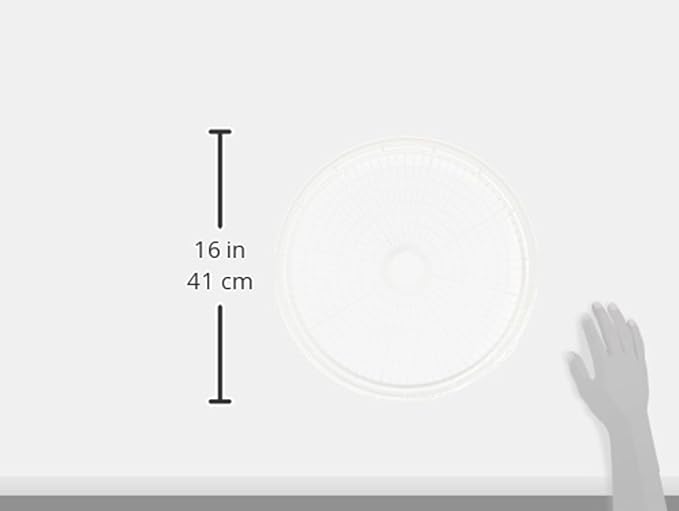 Nesco TR-2 White Plastic Round 15 1/2" Add-A-Trays to fit NESCO 1000 Series Food Dehydrators 2 Pack