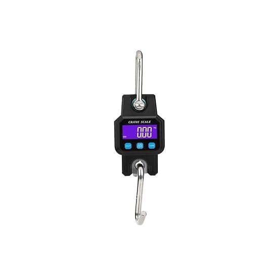 Hanging Scale, 300KG/ 600LB Heavy Duty Crane Scale Digital Electronic Hanging Weigher Rechargeable Industrial Hook Scales Unit Switch for Gym,Hunting,Travelling