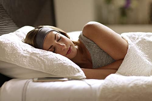 AcousticSheep SleepPhones Classic | Corded Headphones for Sleep, Travel, and More | The Original and Most Comfortable Headphones for Sleeping | Pitch Black - Breeze Fabric (Size L)