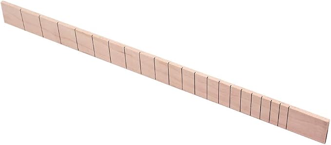 Guitar Fretboard With 21 Frets Maple Fingerboard for 3 String Cigar Box Guitar Replacement (maple) 1Pcs