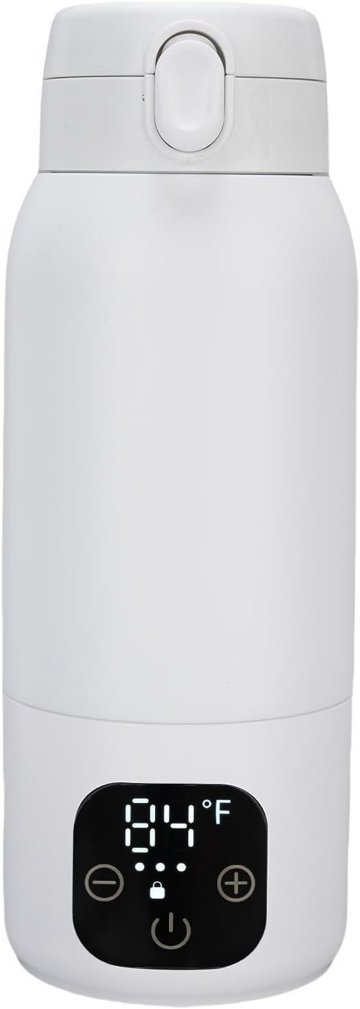 Pissente Travel Electric Kettle Cordless Portable Water Heater 500ml USB Fast Heating 316 Stainless Steel with Adjustable Temperature for Tea Coffee Milk