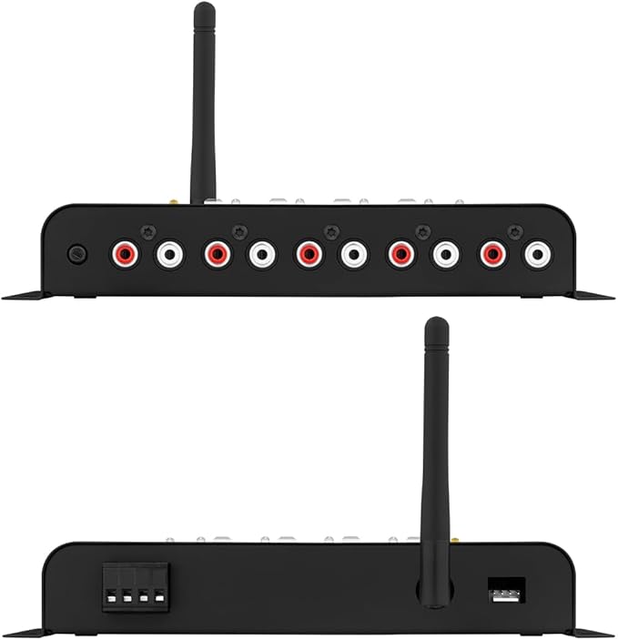 Taramps Pro 2.4 BT Bluetooth DSP Crossover Full, Digital Signal Processor, Car Audio Equalizer with App, Gain up to 9V, 15 Band Graphic Equalization, 12 preset EQ, 2 in and 4 Out, High Level Input