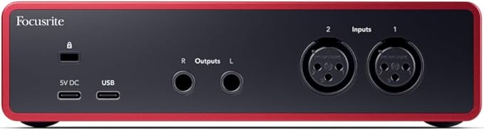 Focusrite Scarlett 2i2 Studio 4th Gen USB Audio Interface Bundle for the Songwriter with Condenser Microphone and Headphones for Recording, Streaming, and Podcasting