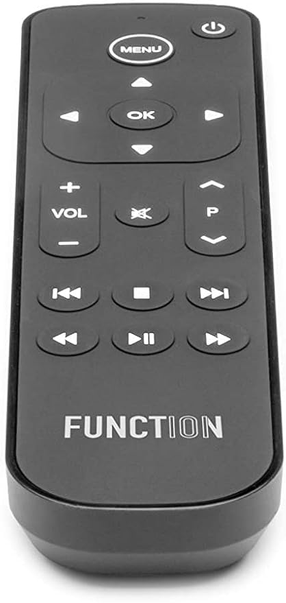Function101 F101-ATVRM 2-Pack | Replacement Button Remote for Apple TV | Infrared Connectivity | 2 AAA Batteries Included