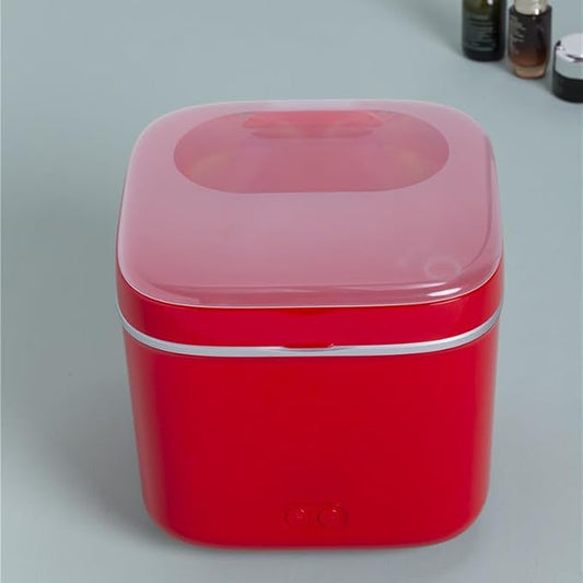 Skincare Fridge - Mini Fridge Cooler and Warmer for Makeup Red