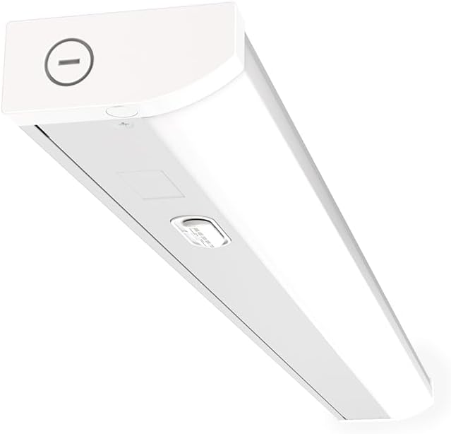 Juno UCES 24 Inch LED Under Cabinet Lighting, LED Kitchen Cabinet Light Fixture Hardwired, Dimmable, Damp Rated, Selectable Soft, Warm, Neutral, Cool, Daylight White Light (UCES 24IN SWW5 90CRI WH M6)