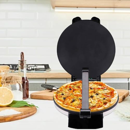 10inch Electric Maker, Electric Rotis Press, Anti Stick Roti Maker Machine to Make Indian Chapati, Roti, Maquina para Hacer Tortillas