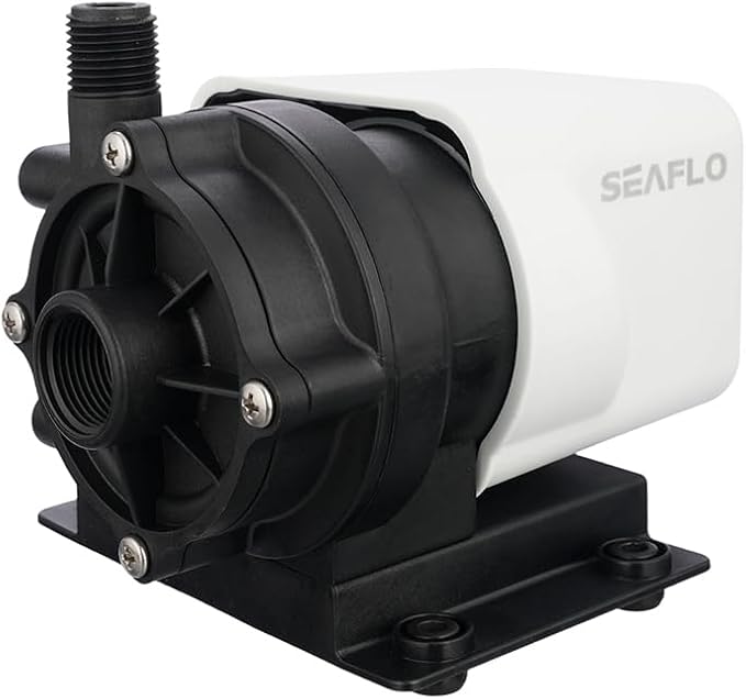 SEAFLO 500 GPH Air Conditioning 230V Marine AC, 8.5 GPM Magnetic Drive Circulation for Systems up to 16,000 BTU, 19 ft Head, Continuous Duty HVAC, 4-Year Warranty