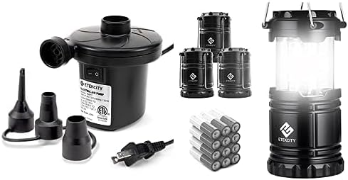 Etekcity Electric Air Pump & Etekcity Camping Lantern 4 Pack
