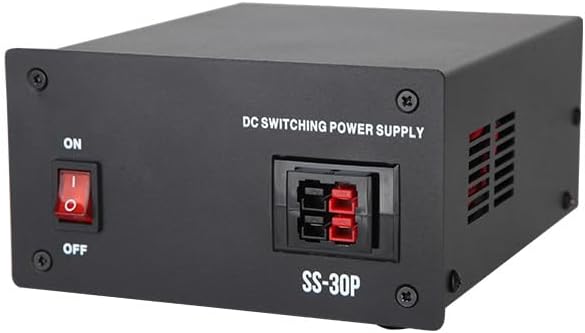 SS-30P Regulated Power Supply, 30Amps AC-to-DC Power Convertor with 13.8V Fixed Output, Anderson Connectors, Universal 1/4 inch Binding Posts Dual Terminals