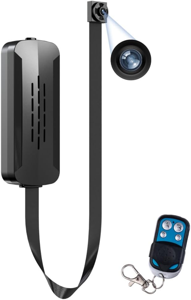 Wireless Ultra 4K HD Hidden Mini Camera, DIY Module Tiny Security Cam with Motion Detection and Loop Recording, 2500mAh Battery, Remote Control (Don't Support Wi-Fi and Not Include SD Card)